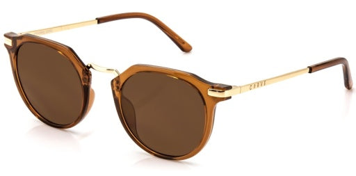 CARVE FRANKIE GLOSS XTAL TOBBACO GOLD METAL BROWN LENS