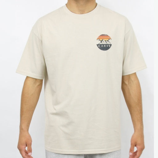CARVE EVEREST MENS SHORT SLEEVE RELAXED TEE - BLACK - 10 pieces S/M/L/XL/XXL (1/2/3/2/2)