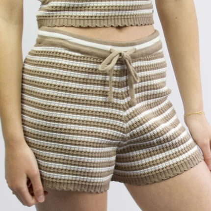CARVE STEVIE GIRLS CROCHET SHORT - MOCHA STP - 2 pieces 8-10/1214 (1/1)