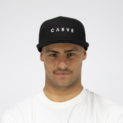 CARVE AVENTURA UNISEX FLAT PEAK CAP - BLACK - 6 pieces S-M/L-XL (3/3)