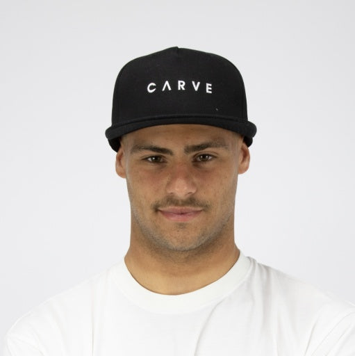 CARVE AVENTURA UNISEX FLAT PEAK CAP - BLACK - 6 pieces S-M/L-XL (3/3)