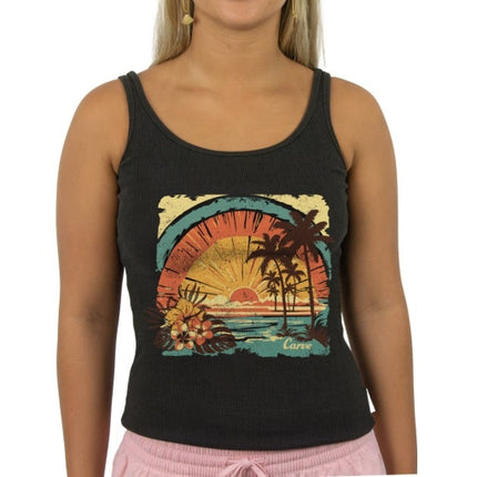 CARVE PARADISE GIRLS TANK TOP - BLACK - 4 pieces 8/10/12/14 (1/1/1/1)