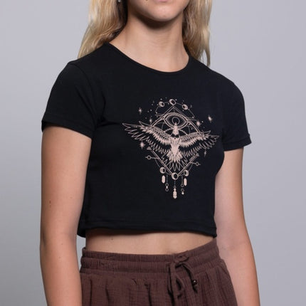 CARVE STARDUST LADIES BABY TEE SHORT SLEEVE - BLACK - 7 pieces XS/S/M/L/XL (1/1/2/2/1)