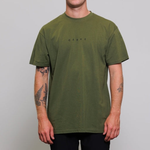 CARVE PIPELINE BOYS SHORT SLEEVE TEE - CHIVE - 6 pieces 8/10/12/14 (1/2/2/1)