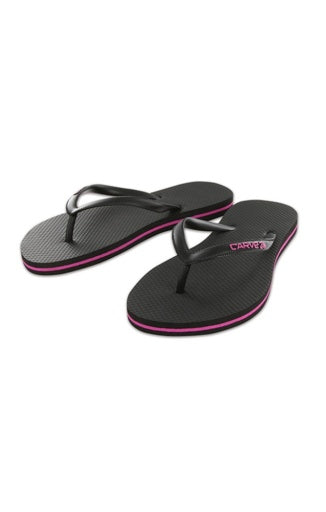 CARVE SLIMPINS LADIES THONGS - BLK/BLK