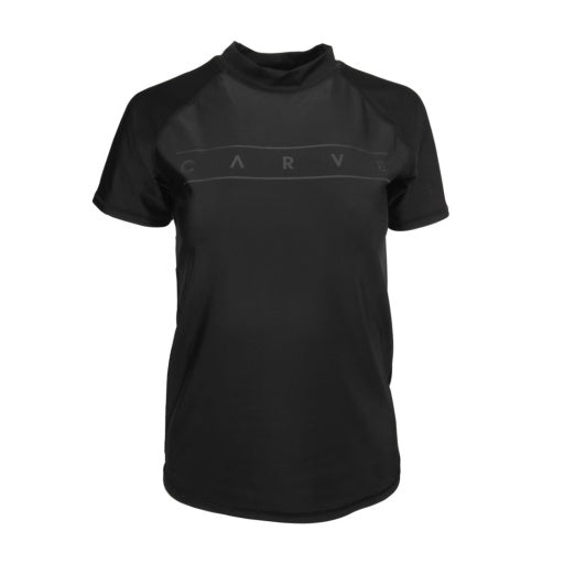 CARVE LYNX GIRL'S SS RASHIE - BLACK - 4 pieces 8/10/12/14 (1/1/1/1)