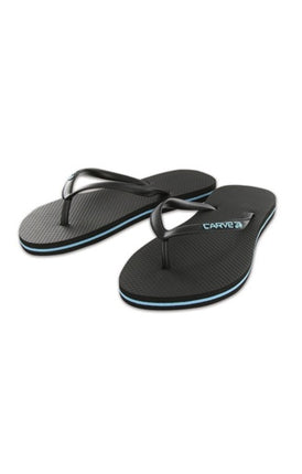 CARVE SLIMPINS LADIES THONGS - BLK/BLK