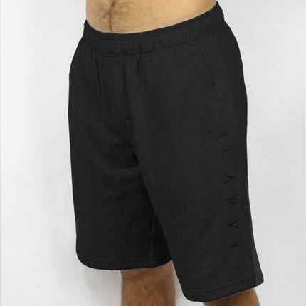 CARVE JOGGER MENS ELASTIC WASIST SPORT SHORT - BLACK - 8 pieces 30/32/34/36/38 (1/2/2/2/1)