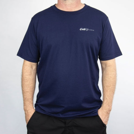 CARVE PALMS MENS RECYLCED TEE - BLACK - 6 pieces S/M/L/XL (1/2/2/1)