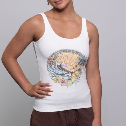CARVE SUN KISSED GIRLS RIB KNIT TANK TOP - TAUPE - 4 pieces 8/10/12/14 (1/1/1/1)