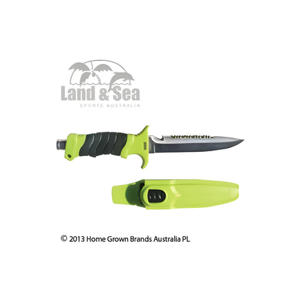 Land & Sea Dive Knife Hammer Multitool 145mm Serrated